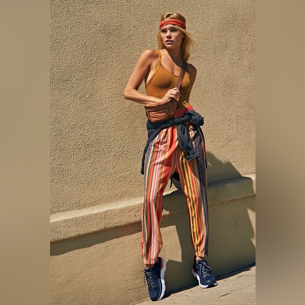 Free People Movement Side Step Harem Pants- Tiger Lily combo
